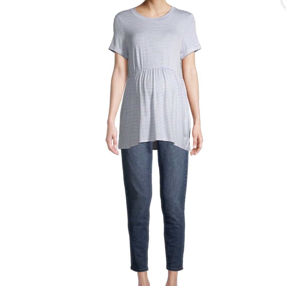 Maternity Babydoll Short Sleeve T-Shirt - Picture 4 of 6
